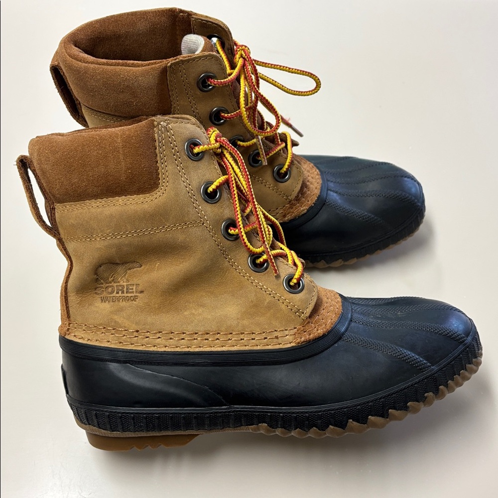 Sorel Tan and Black Waterproof Boots